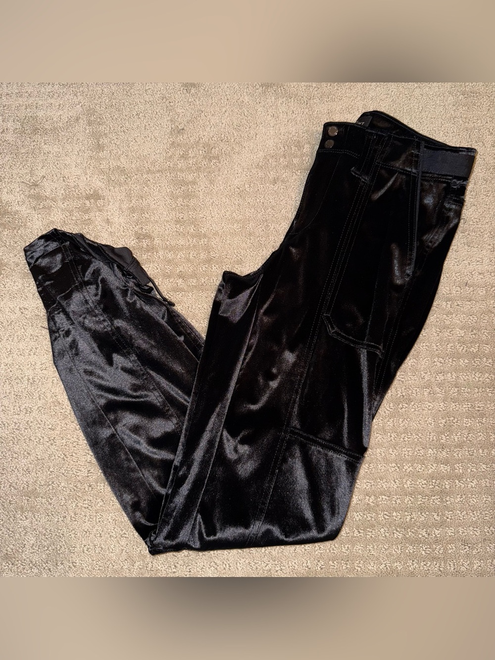 White House Black Market WHBM Velvet Straight Ankle Pants Size 0